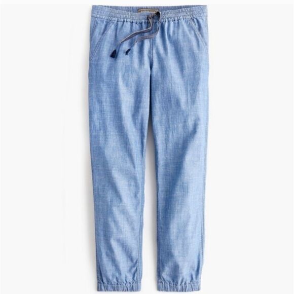 J. Crew Point Sur Seaside Chambray Jogger Pants - Picture 11 of 12